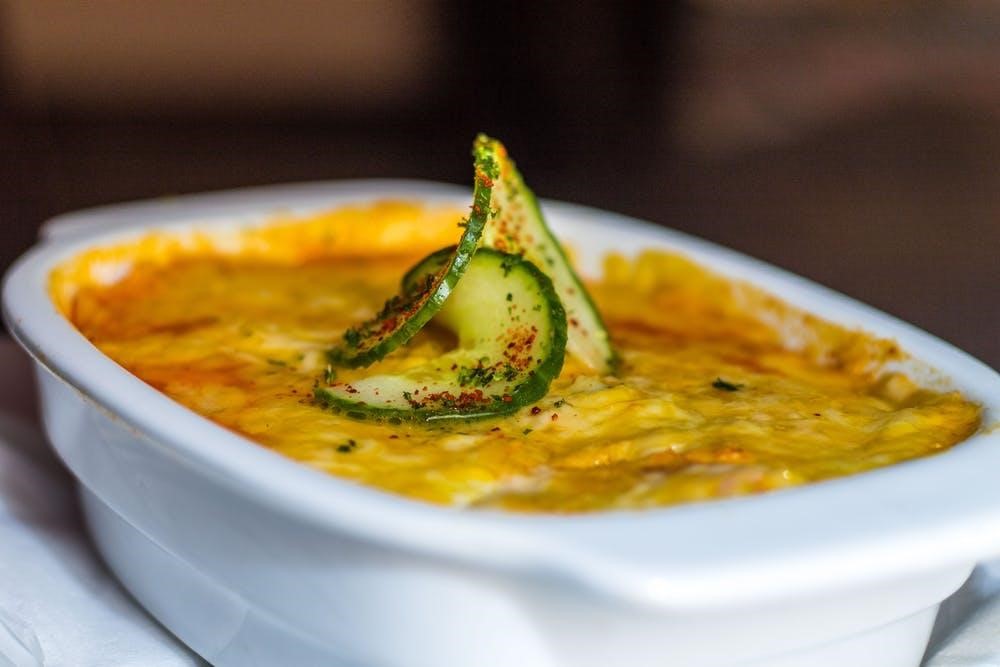Spinach ricotta lasagna in a mug 