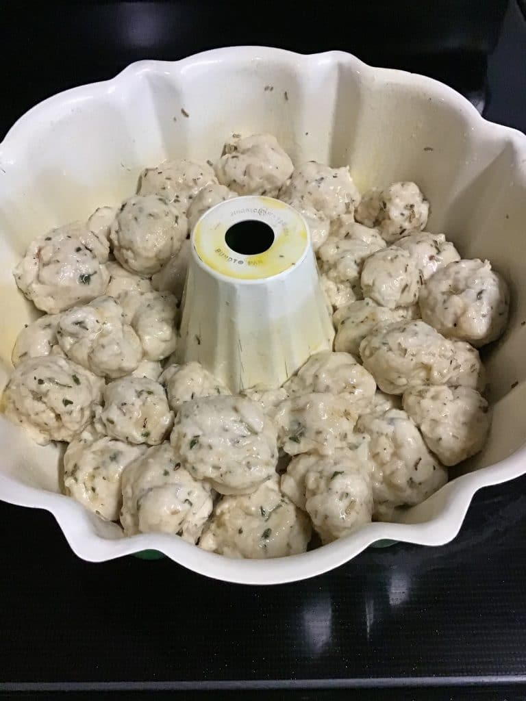 Pull apart dipping bread made from scratch!