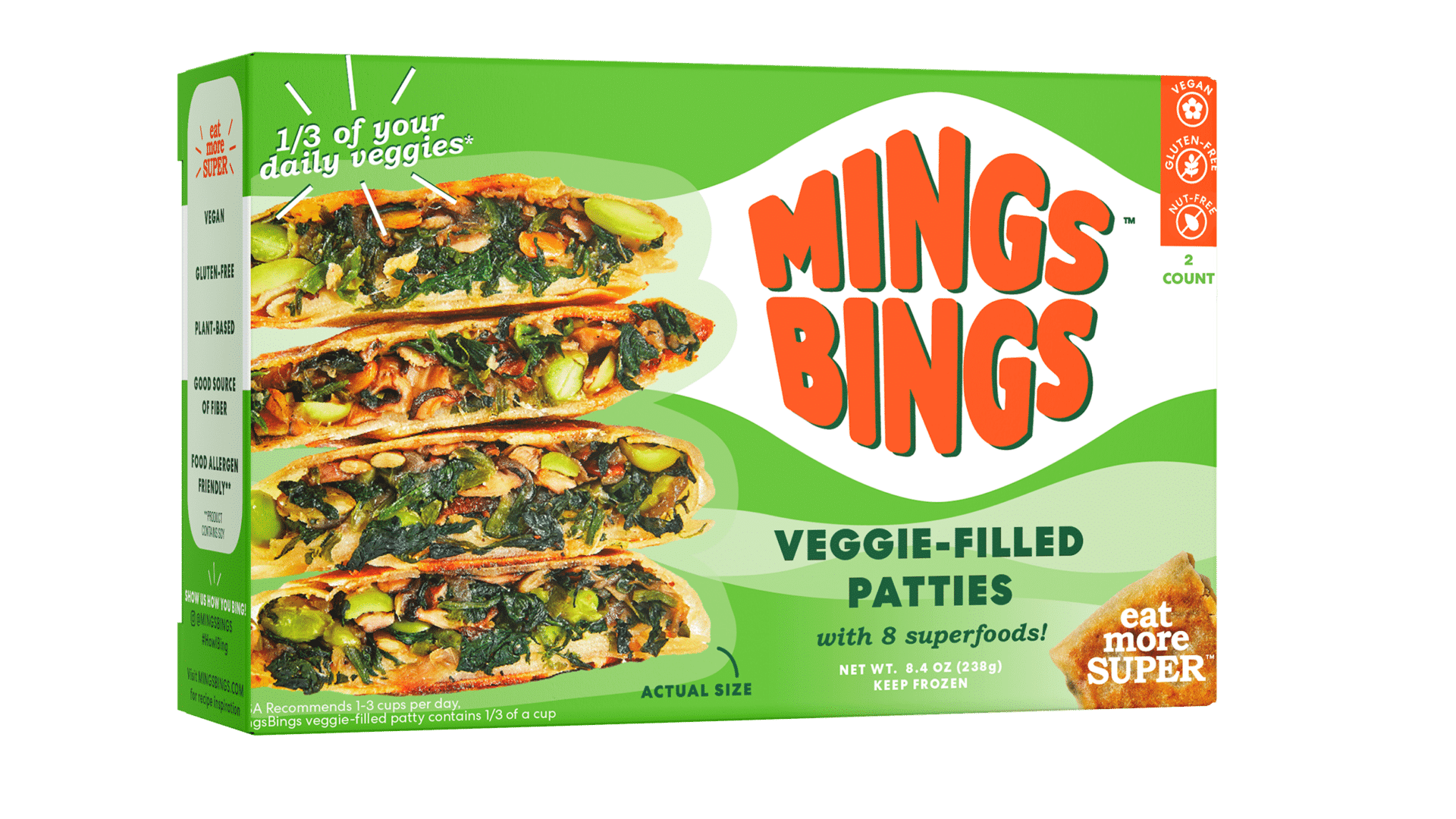 MingsBings Veggie-Filled Patties